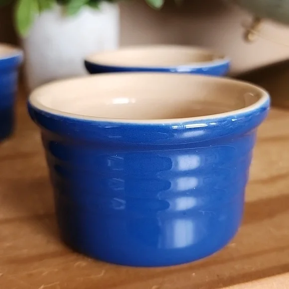 4 Le Creuset Stackable Ramekins Blueberry Color - Picture 10 of 16